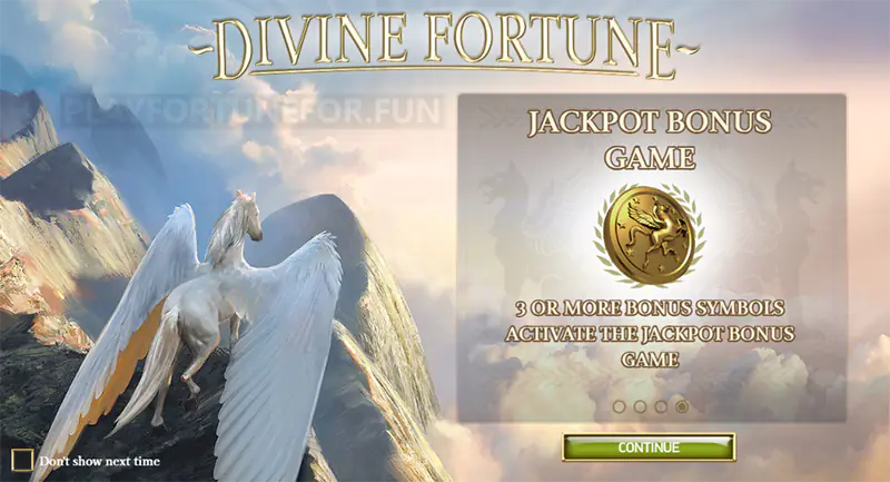 jackpot do caça-níqueis divine fortune