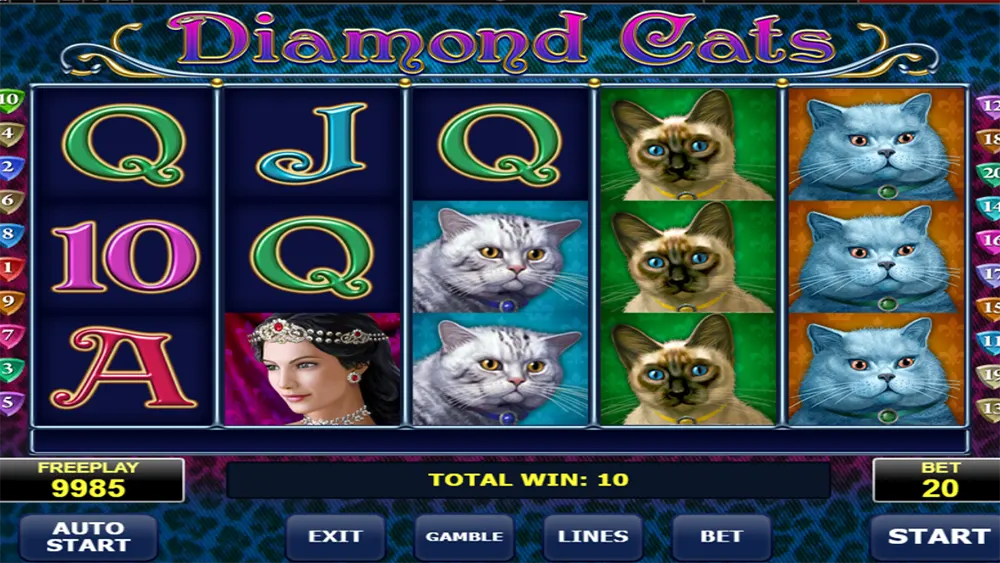 Diamond Cats demonstração