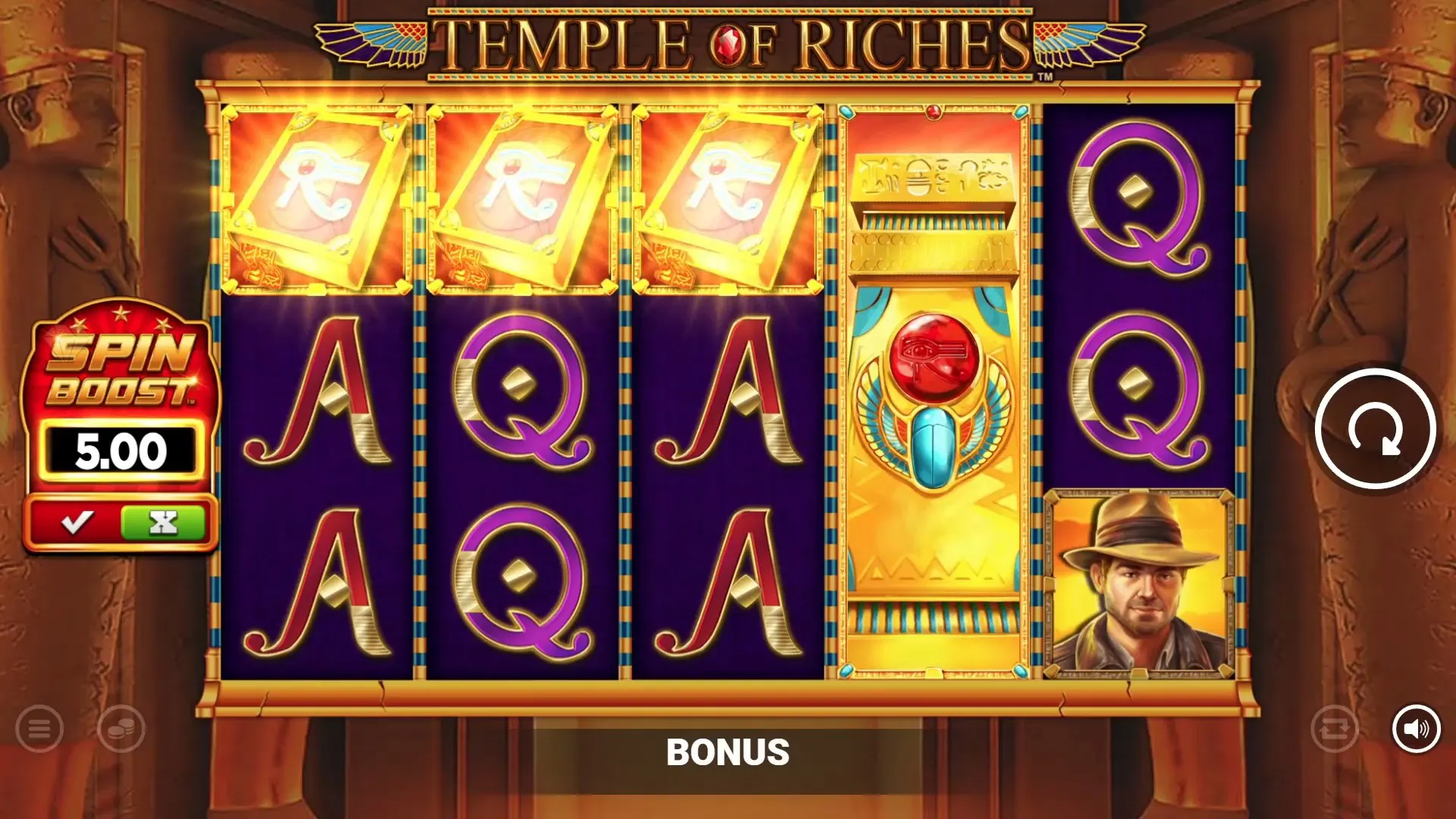 Temple of Riches Spin Boost demonstração