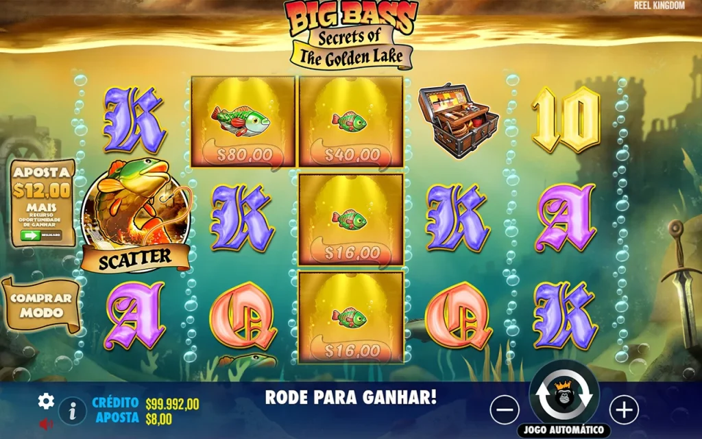 Big Bass Secrets of the Golden Lake Jogo Grátis