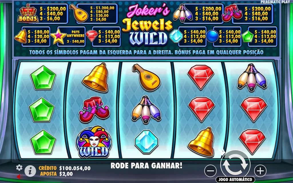 Joker's Jewels Wild Jogo Grátis