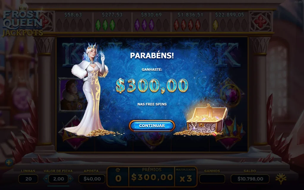 Frost Queen Jackpots Vitória