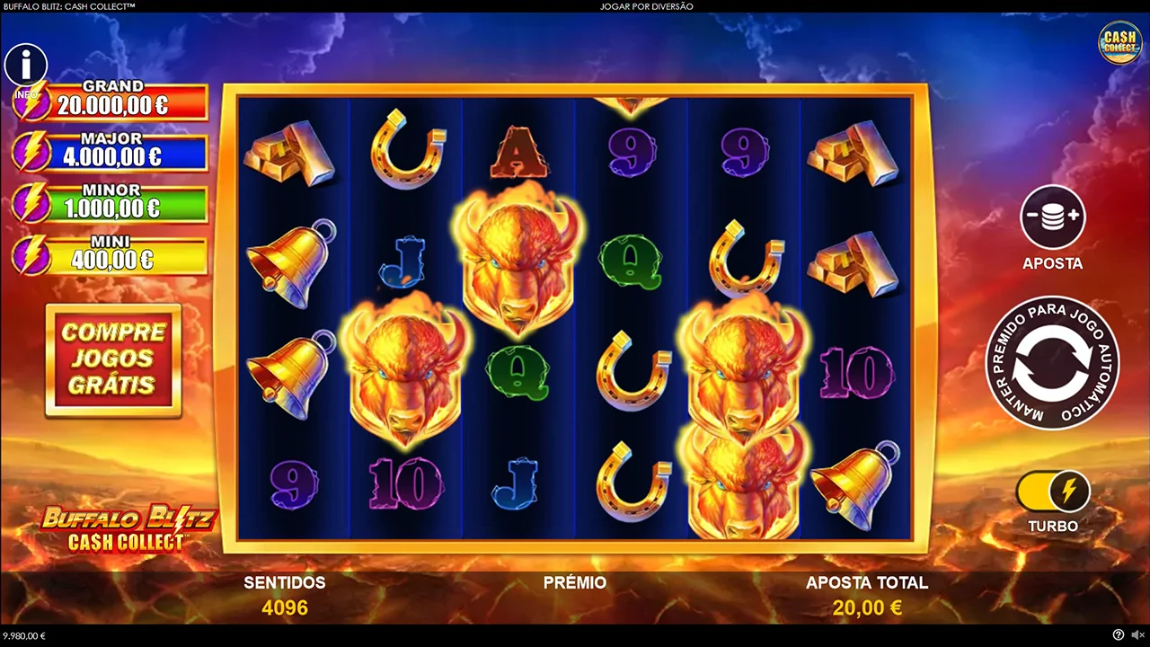 Jogue Buffalo Blitz: Cash Collect Buffalo Blitz: Cash Collect demonstração