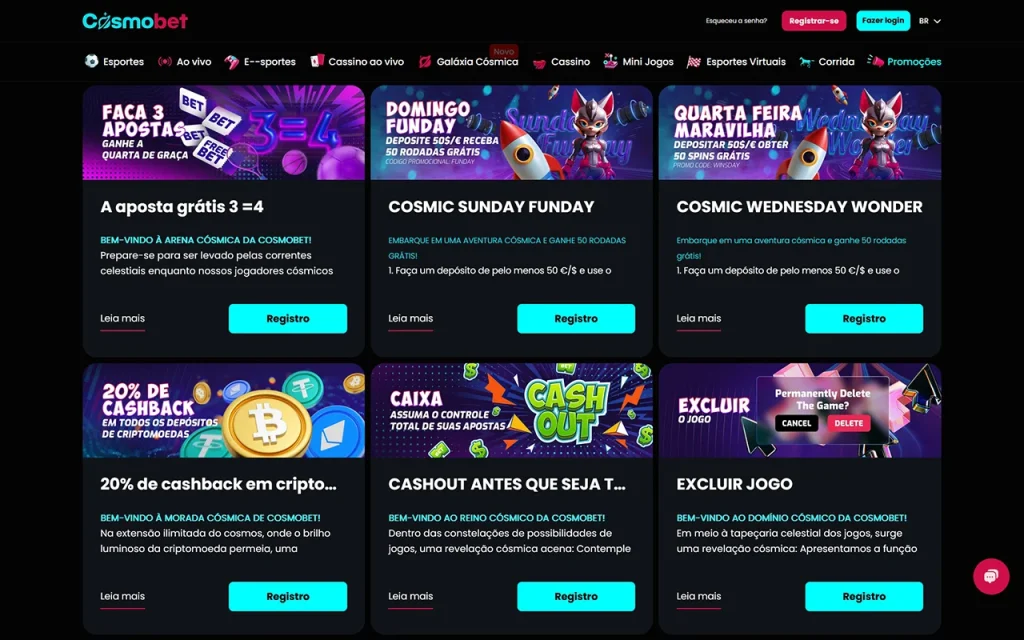 Cosmobet Promoções Cosmobet Promoções