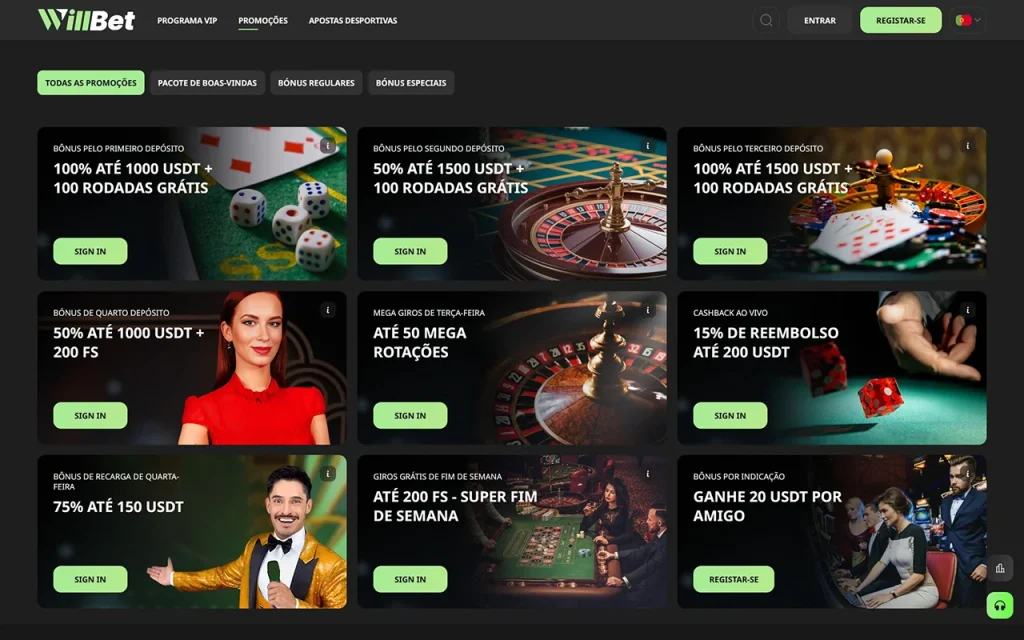 WillBet Promoções WillBet Promoções