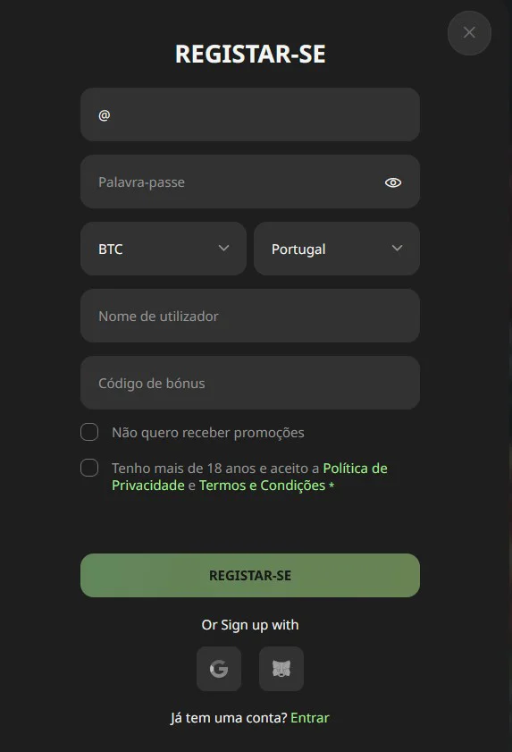 WillBet Formulário de Registro WillBet Formulário de Registro