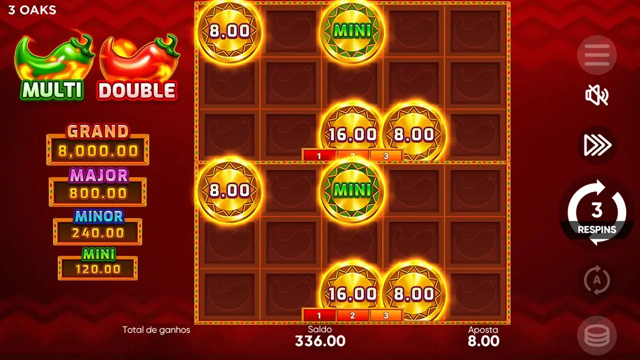 3 Super Hot Chillies Rotações Repetidas 3 Super Hot Chillies Rotações Repetidas
