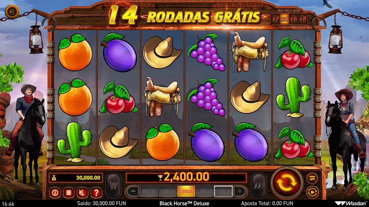 Black Horse Deluxe Rodadas Grátis