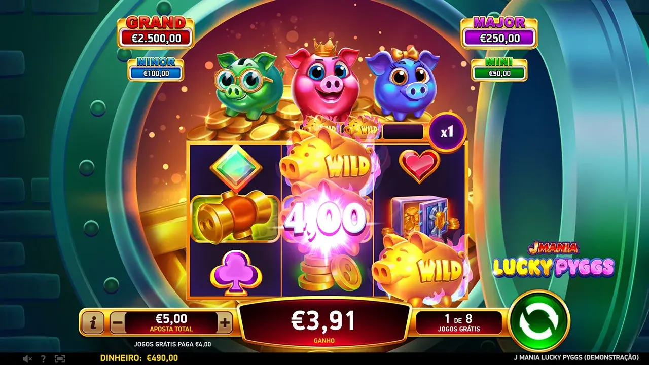 J Mania Lucky Pyggs Rodadas Grátis J Mania Lucky Pyggs Rodadas Grátis