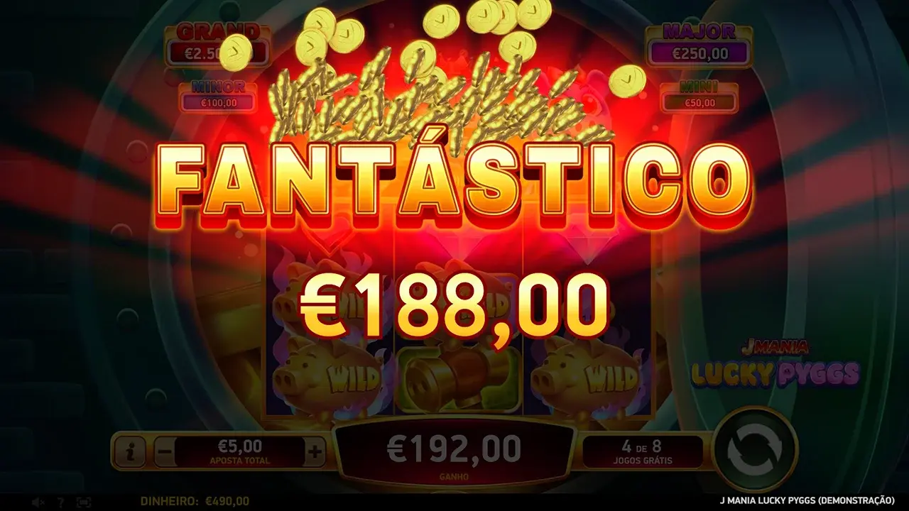 J Mania Lucky Pyggs Ganhos