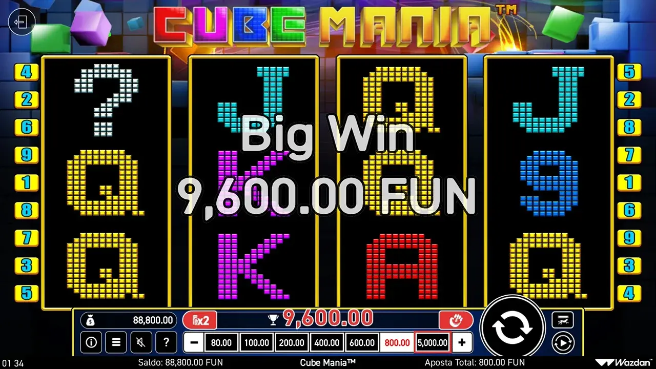 Cube Mania Grande Ganhos
