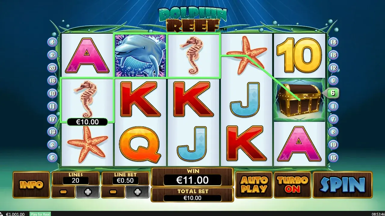 Dolphin Reef Símbolos Especiais