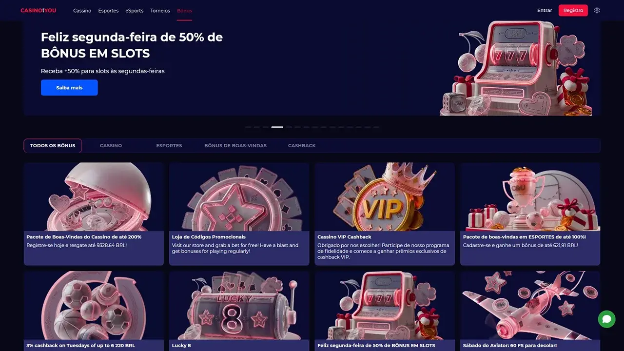 CasinoAndYou Promoções
