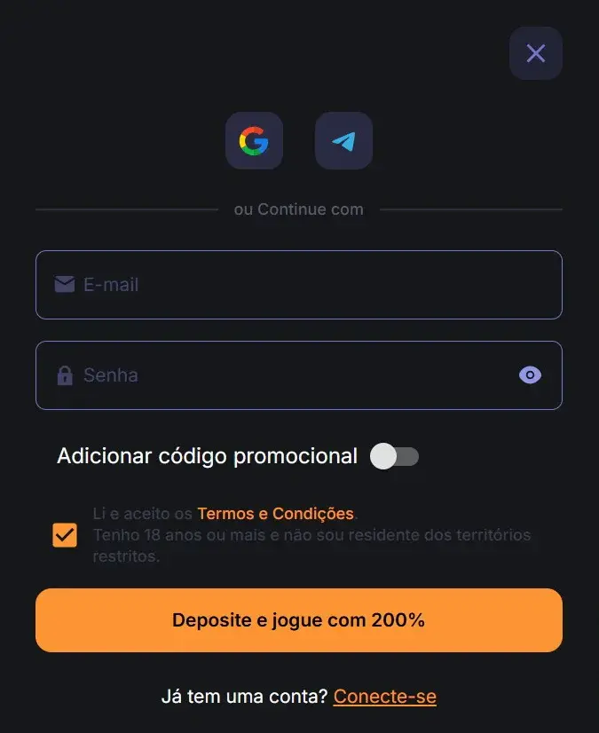 MineBit Formulário de Registro