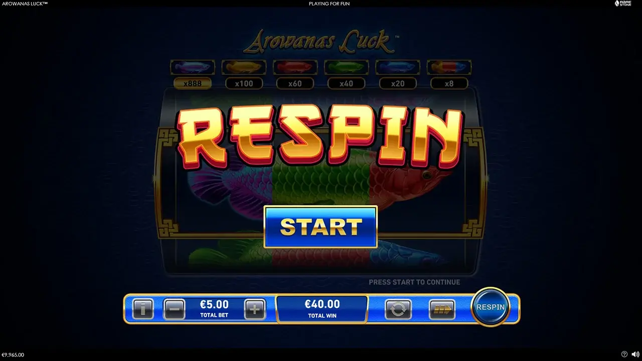 Arowana's Luck™ Rotações Repetidas Arowana's Luck™ Rotações Repetidas