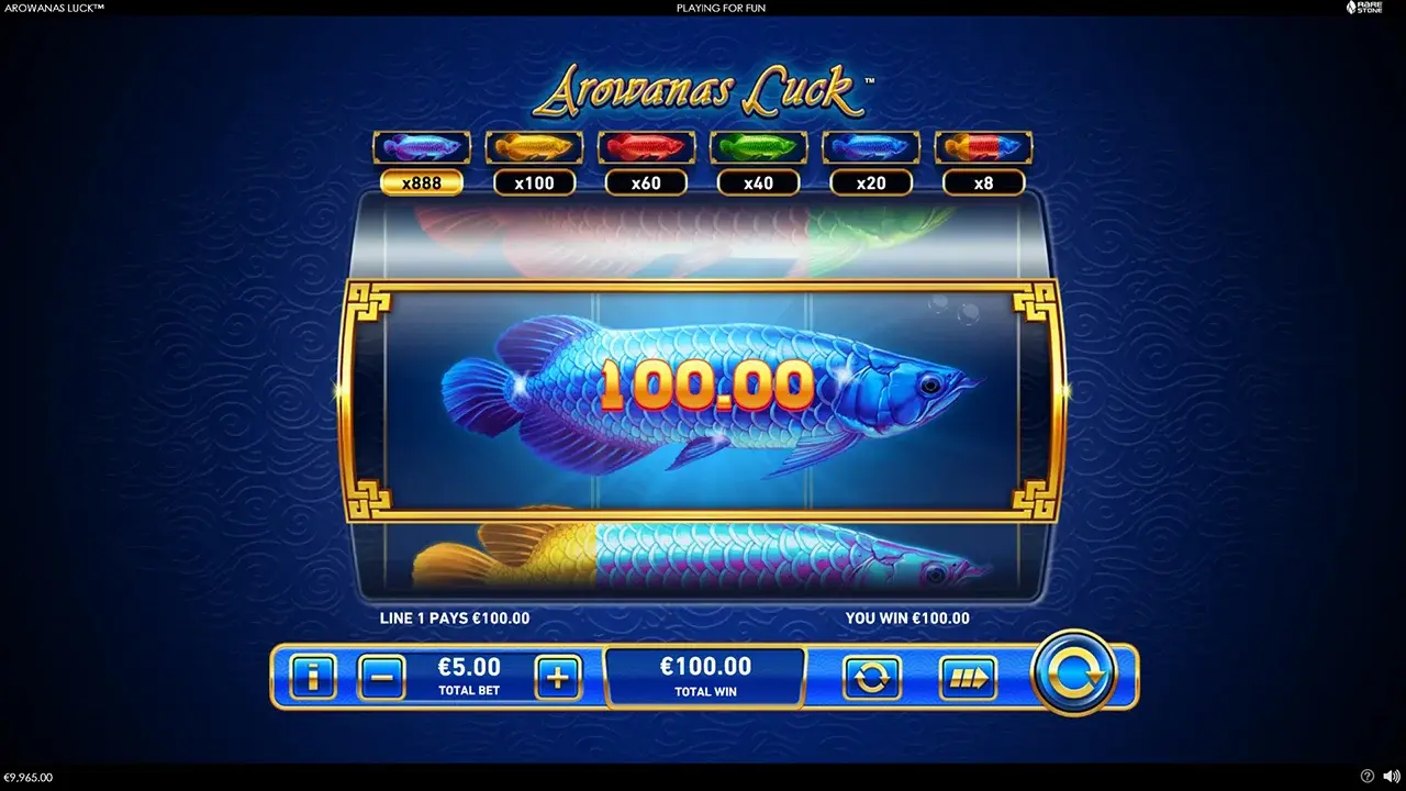 Arowana's Luck™ Ganhos Arowana's Luck™ Ganhos