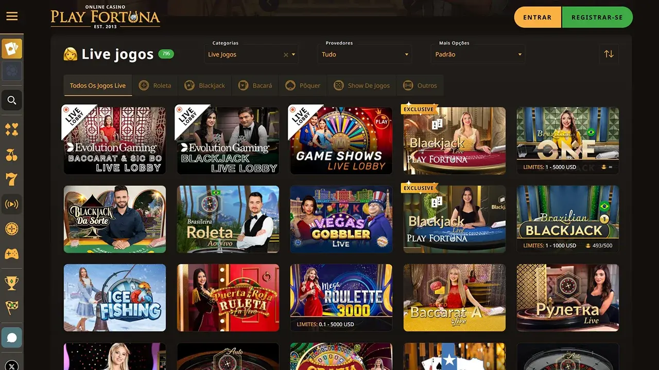 Play Fortuna Dealer Ao Vivo