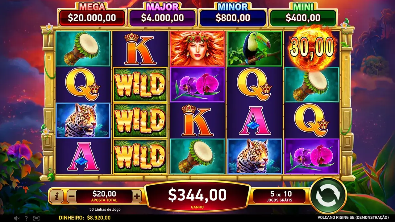 Volcano Rising SE Rodadas Grátis Volcano Rising SE Rodadas Grátis