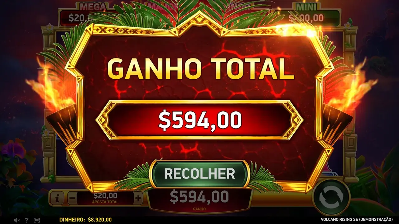 Volcano Rising SE Ganhos Volcano Rising SE Ganhos