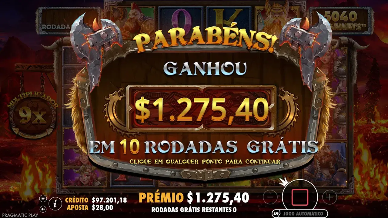 Power of Thor Megaways Ganho Power of Thor Megaways Ganho