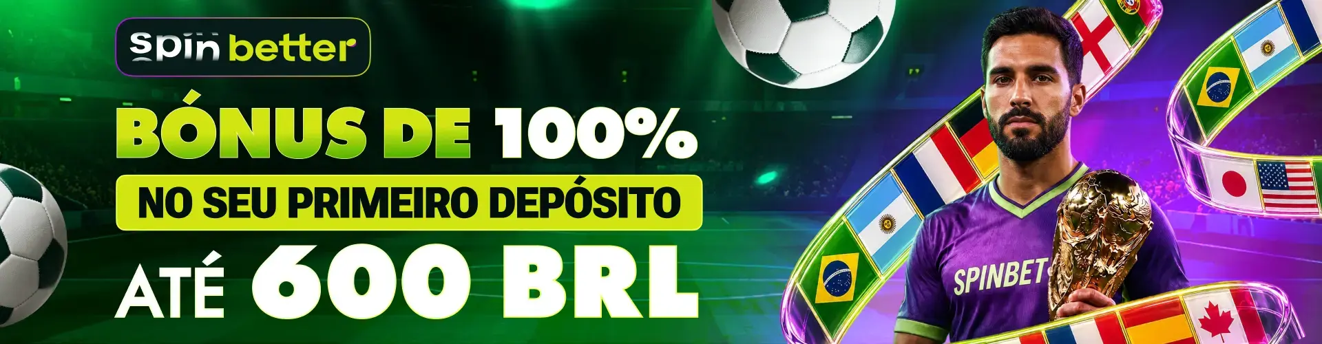 Oferta SpinBetter para a Copa do Mundo 2026 no Brasil