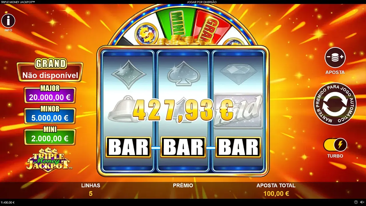Triple Money Jackpot Ganho Triple Money Jackpot Ganho