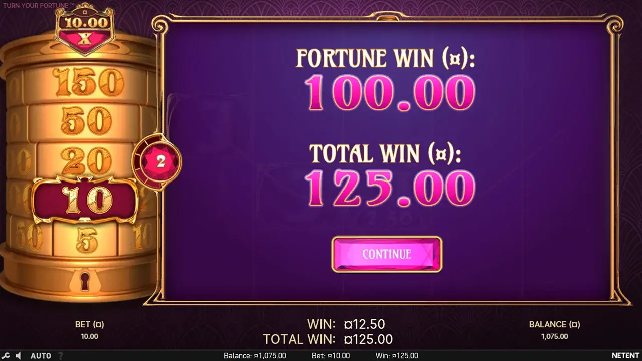 Turn Your Fortune Ganho