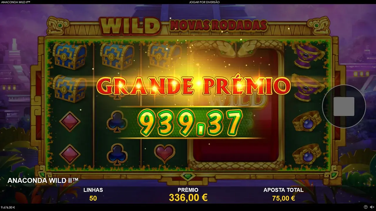 Anaconda Wild 2 Ganho