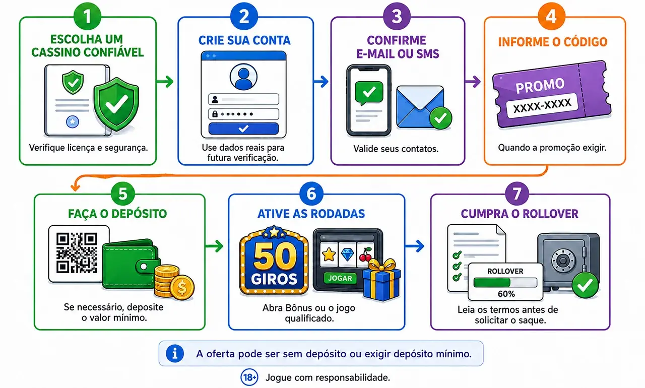 50 giros grátis: passo a passo 50 giros grátis: passo a passo