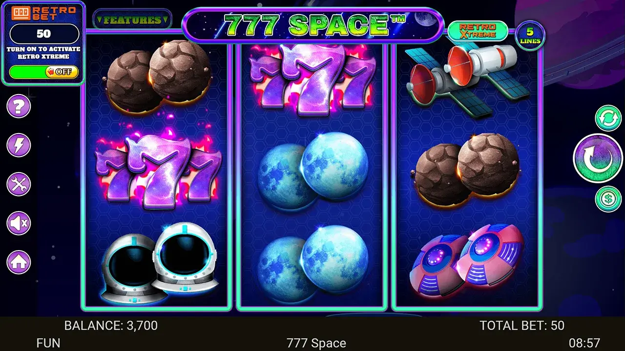 777 Space Símbolos Especiais 777 Space Símbolos Especiais