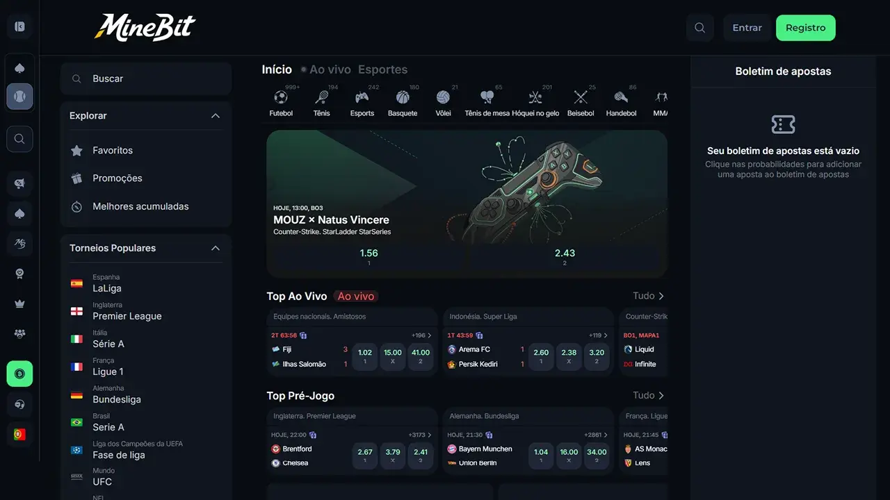 MineBit Cassino Apostas Esportivas